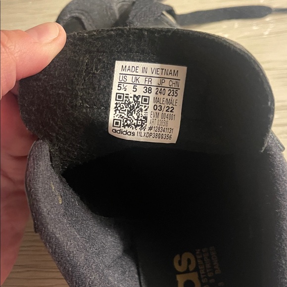 Adidas Samba Black with White Stripes Men's 5.5 - Picture 7 of 11